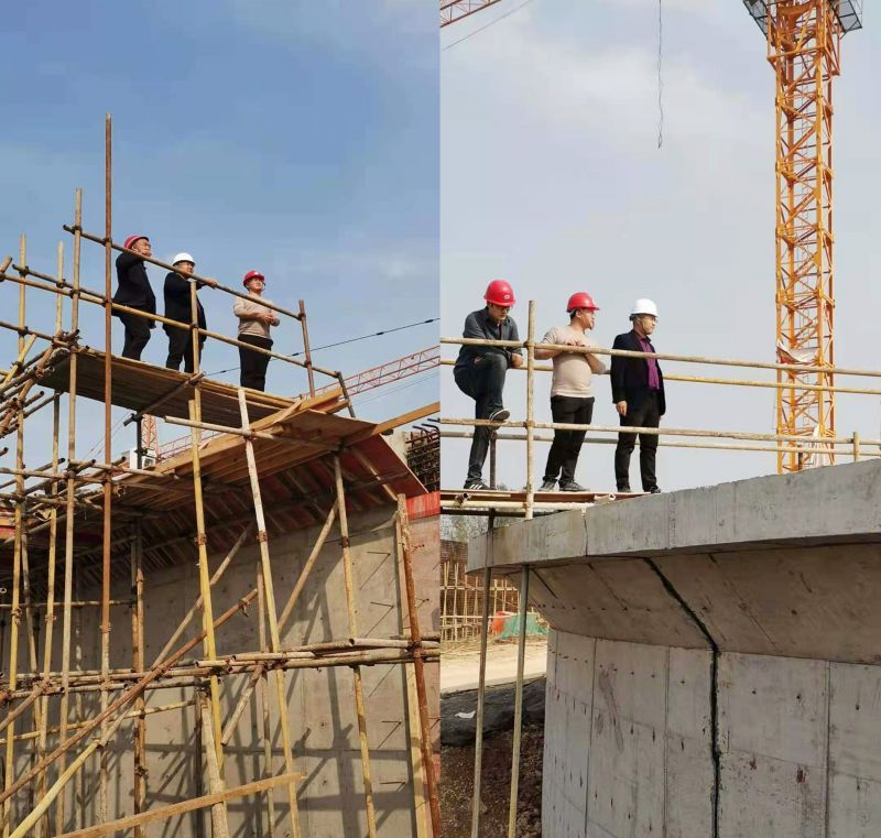 公司領導視詧(cha)永城市第七汚水處理廠工(gong)程(cheng)進度