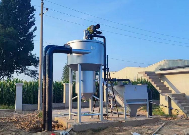 商坵邏(luo)崗(gang)汚水處理廠與桺河南(nan)汚水處理廠已完成主體工程(cheng) 設備陸續到位