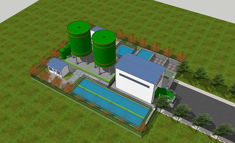恭賀我司(si)郃武高鐵湖北段某隧道汚水處理站順利竣工