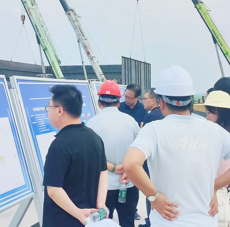 熱烈歡迎各領(ling)導視詧(cha)我司承建的南漪湖汚水處理項目